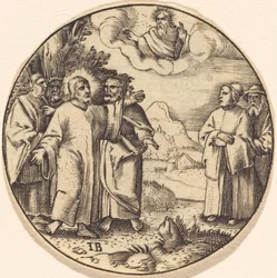 Christ with Three of His Apostles