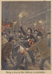 Anti-Nationalists Disrupting a Meeting in Support of the Boers in Paris