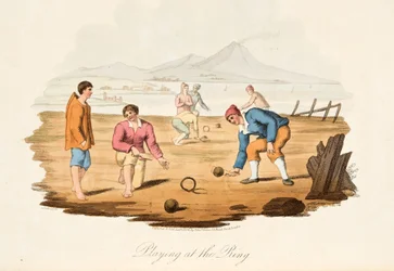 Playing at the Ring, from Italian Scenery, representing the Manners, Customs and Amusements of the different States of Italy, pub. 1806