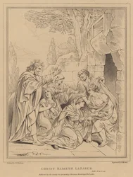 Christ raiseth Lazarus, Luke