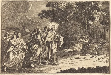 Christ Arrives on the Mount of Olives