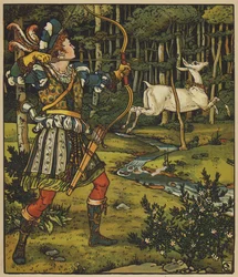 Prince Guerrier Pursues the Hind in the Wood