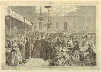 Great Fair Given at the City Assembly Rooms, New York, December 1861, in Aid of City Poor, from Harper