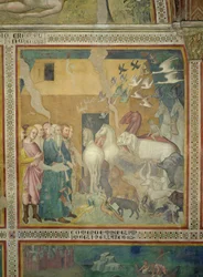 Noah Leading the Animals into the Ark, 1356-67