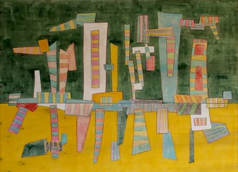 Vibrant Abstract Cityscape