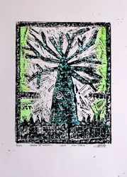 Vibrant Graphic Tree