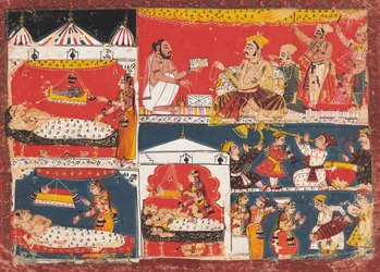 Ayodhya Celebrates the Birth of Rama and His Brothers