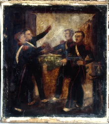 At the Four Sergeants of La Rochelle. Innkeeper