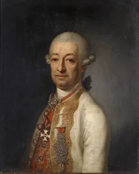 Portrait of Field Marshal Prince Franz Ulrich Kinsky von Wchinitz und Tettau (1726-1792) with the Commander Cross of the Maria Theresa Order