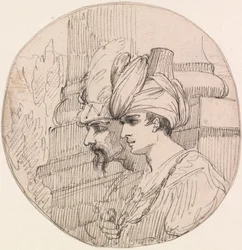 Two Heads in a Roundel