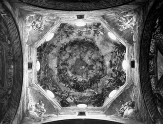 Assumption of the Virgin, from the ceiling of the dome, 1526-30