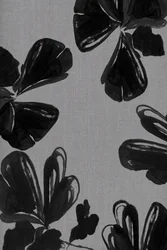 Abstract Black Blooms