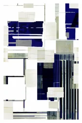 Abstract Blue Architecture