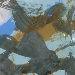 Abstract Blue Gold Flow