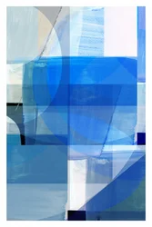 Abstract Blue Layers