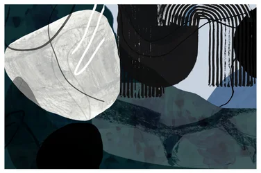 Abstract Blue Shapes