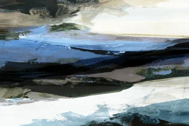 Abstract Blue Waterscape