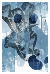 Abstract Indigo Botanicals
