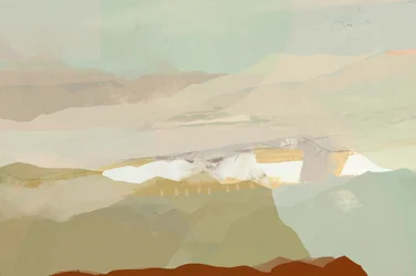 Abstract Mountain Landscape