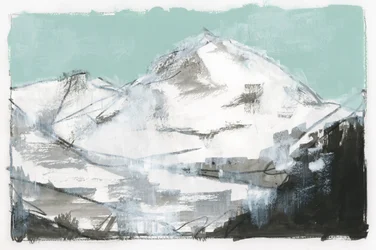 Abstract Mountain Peaks