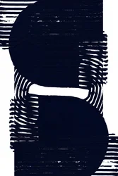 Abstract Navy Shapes