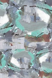 Abstract Teal Brushstrokes