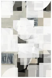 Abstract White Layered Shapes