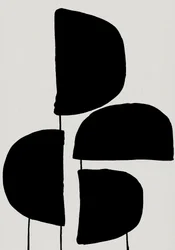 Black Organic Shapes