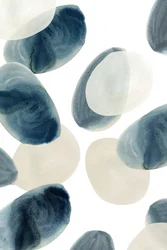 Blue Beige Organic Shapes