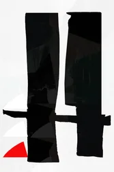 Bold Abstract Red Accent