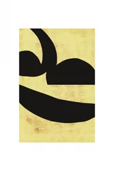 Bold Black Yellow Abstract