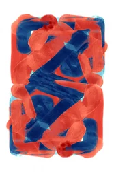 Bold Red Blue Abstraction