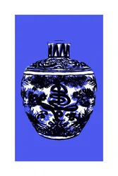 Chinese Blue Porcelain Jar