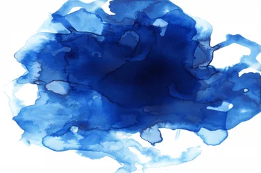 Deep Blue Watercolor Splash