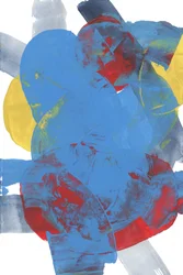Dynamic Blue Red Abstract