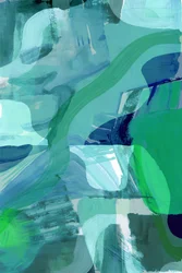 Fluid Teal Abstract