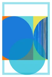 Geometric Blue Serenity