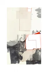 Geometric Orange Abstract