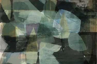 Green Blue Layered Forms