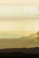 Hazy Golden Mountains