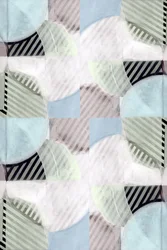 Interlocking Pastel Shapes