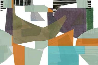 Layered Geometric Collage