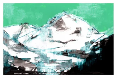 Majestic Winter Mountain