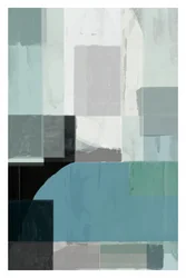 Modern Blue Abstract Blocks