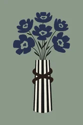 Modern Blue Bouquet