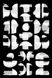 Monochrome Geometric Abstract