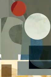 Muted Geometric Composition