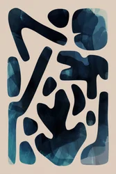 Organic Blue Abstraction