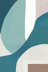 Organic Teal Forms