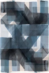Overlapping Blue Geometrics